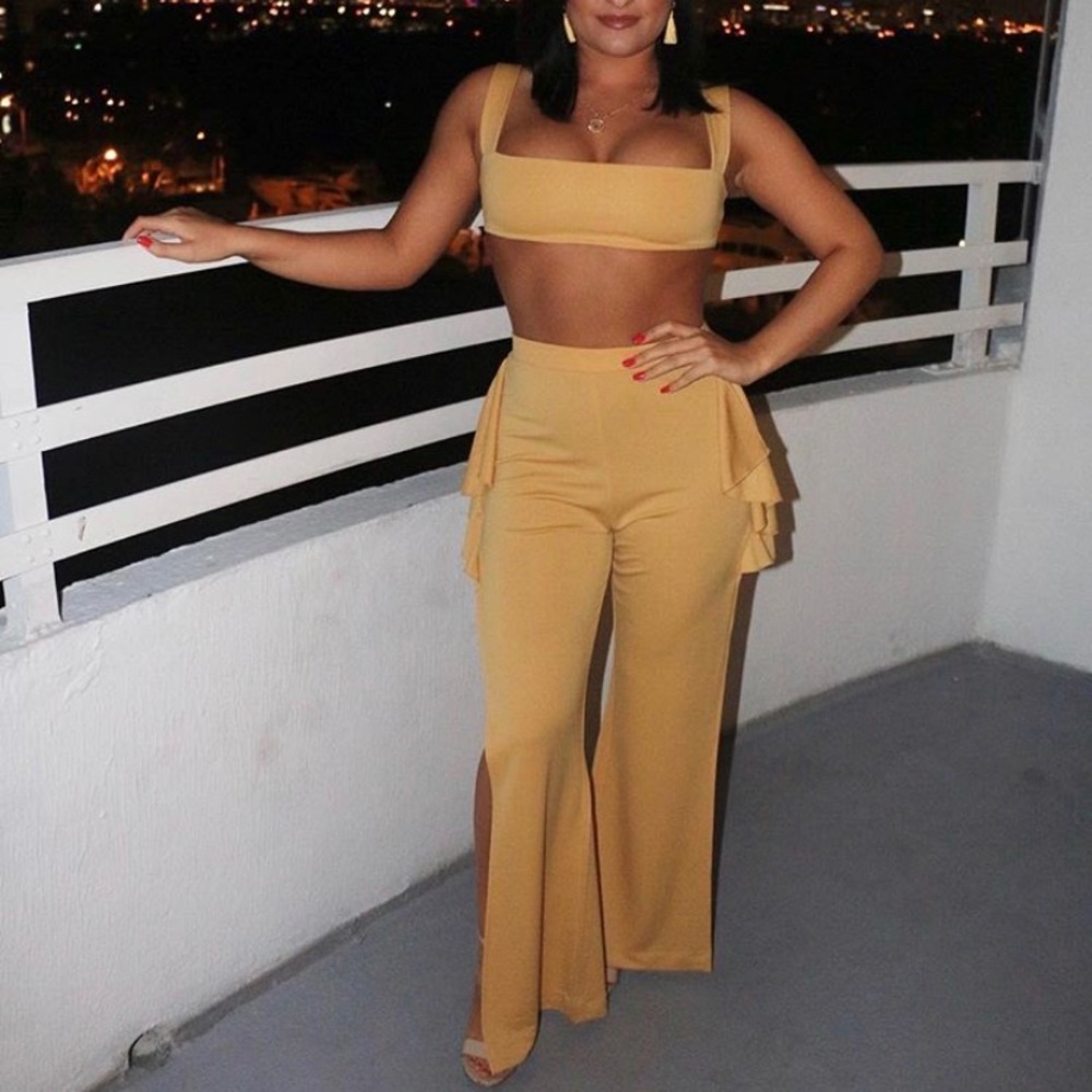 Yellow Two Piece Set